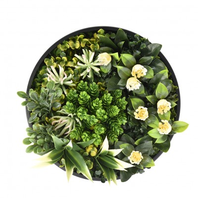 벨벳 미니 원형 포인트 액자 (25cm)